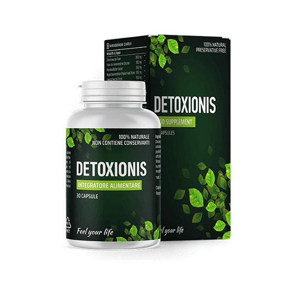 Detoxionis — Integratore alimentare vegetale, flacone da 30 capsule